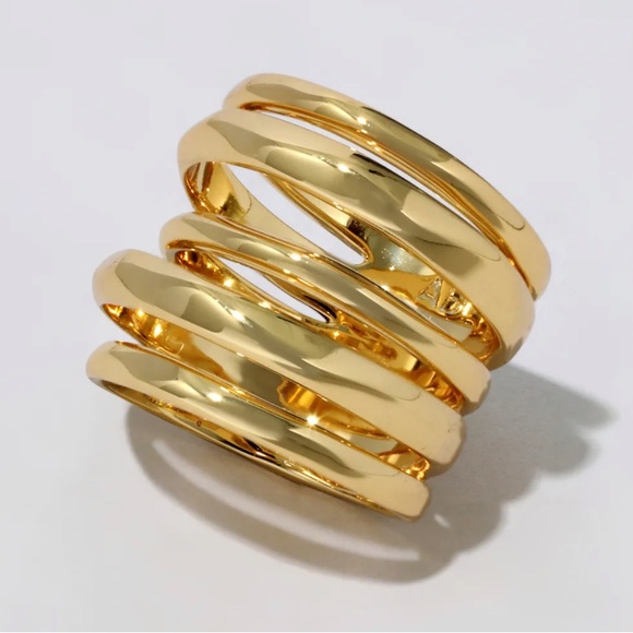 Alexis Bittar Gold Stacked Ring - Picture 3 of 11